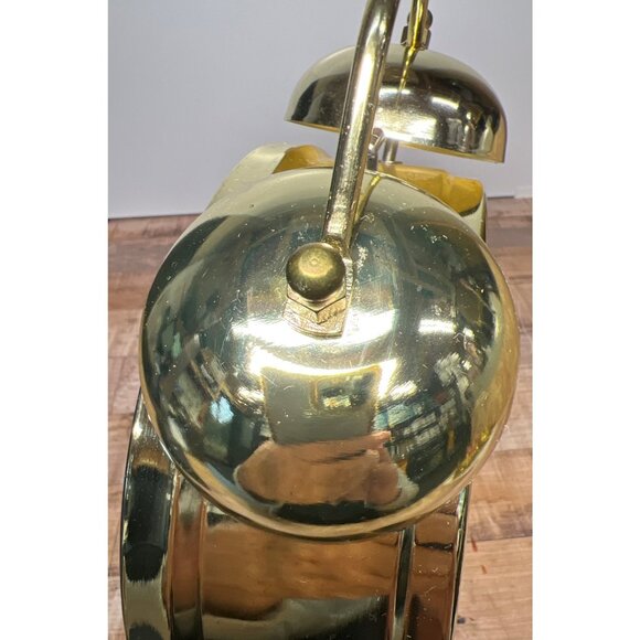 Harry Potter Golden Twin-Bell Alarm Clock With Hogwarts Symbols Large - Picture 9 of 9